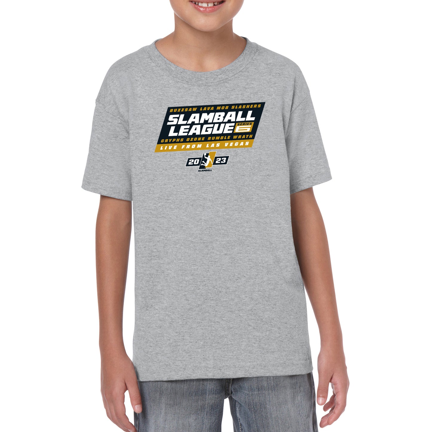 SLAMBALL League - Series 6 Youth - T-Shirt - Sport Grey
