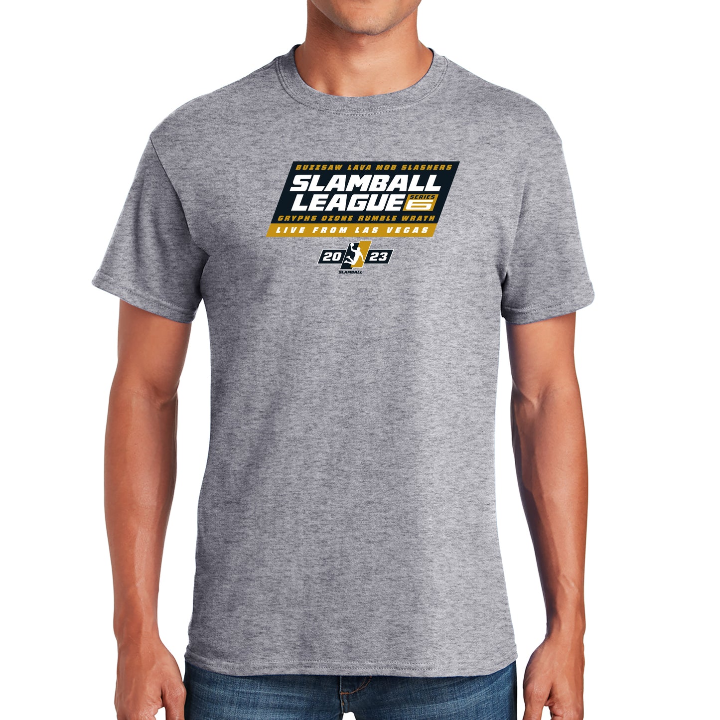 SLAMBALL League - Series 6 Adult - T-Shirt - Sport Grey